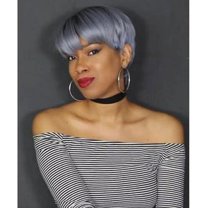 Cut Perfection Full Lace Gray Wig