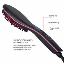 Load image into Gallery viewer, Ceramic Hair Straightening Brush