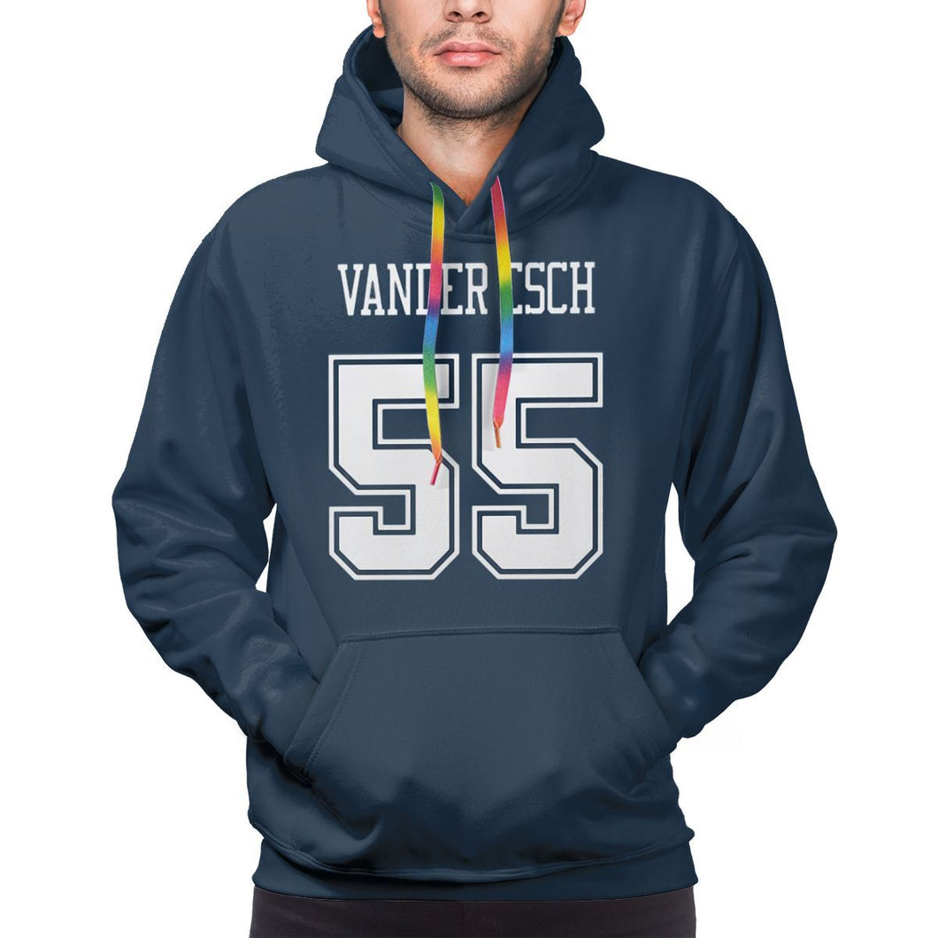 #55 Leighton Vander Esch Pullover Hoodies For Men