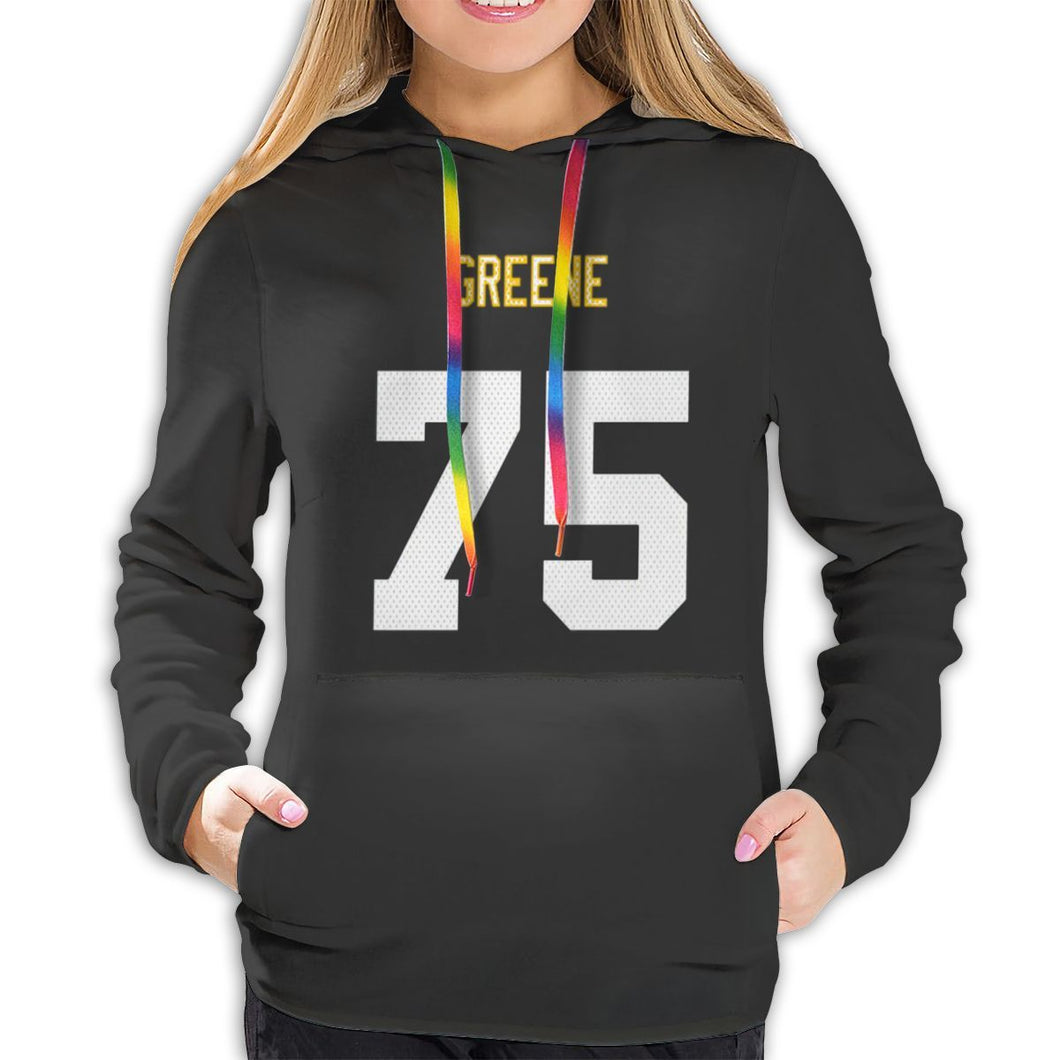 #75 Joe Greene Hoodies For Women