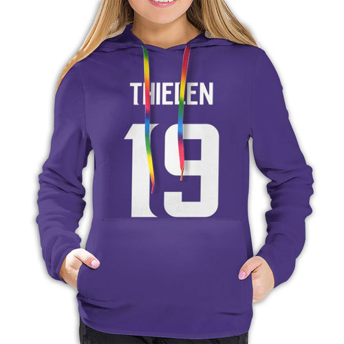 #19 Adam Thielen Hoodies For Women