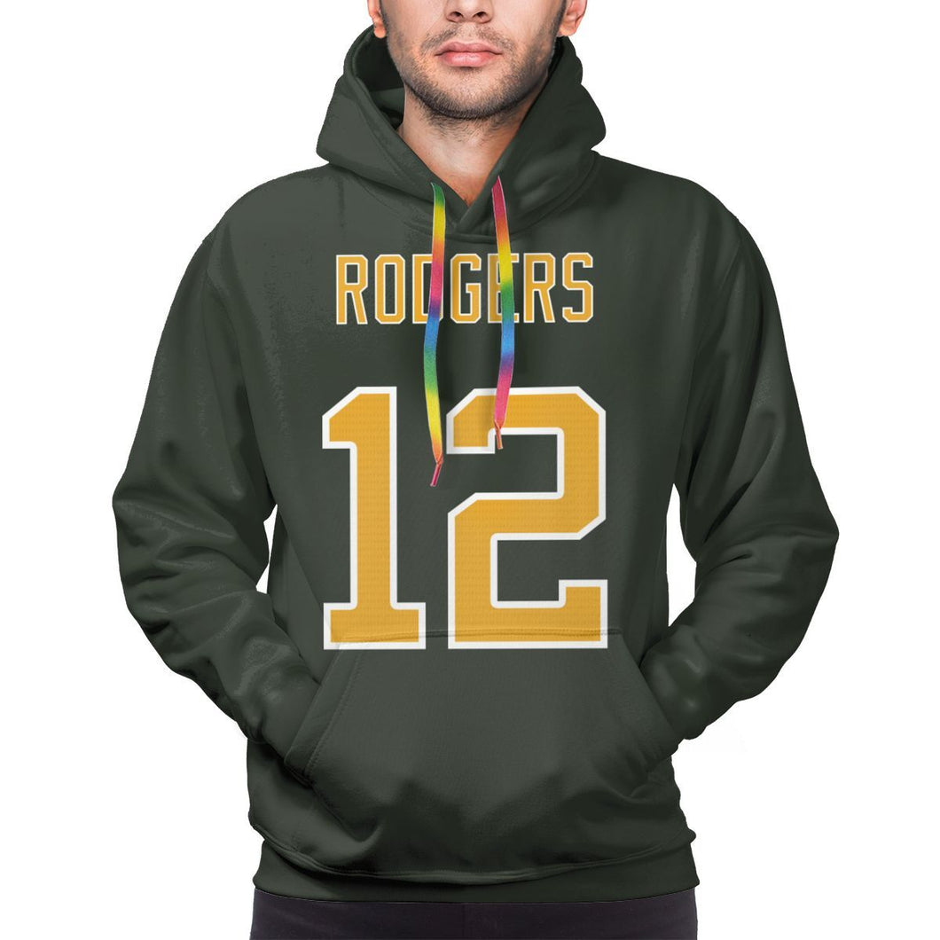 #12 Aaron Rodgers Hoodies For Men