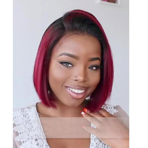 12” Bob Lace Front Silky Wig