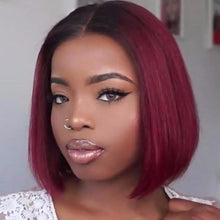 Load image into Gallery viewer, 12” Bob Lace Front Silky Wig
