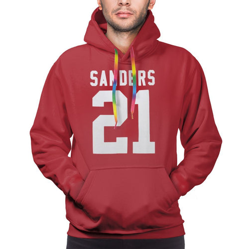 #21 Deion Sanders Hoodies For Men Pullover Sweatshirt