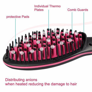 Ceramic Hair Straightening Brush