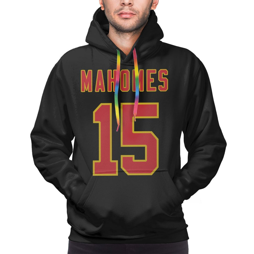 #15 Patrick Mahomes Hoodies For Men Pullover Sweatshirt