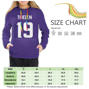 #19 Adam Thielen Hoodies For Women