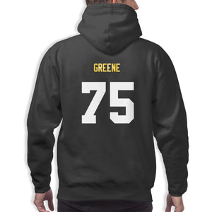 #75 Joe Greene Men's Long Sleeve Hooded Print Steelers Football Team Pullover Hoodies