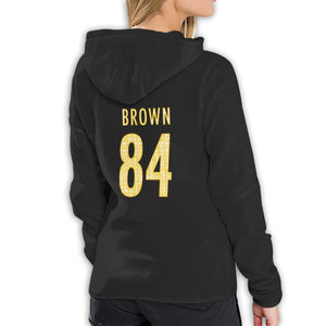 #84 Antonio Brown Hoodies For Women