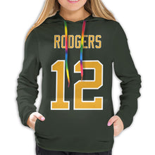 Load image into Gallery viewer, #12 Aaron Rodgers Hoodies For Women