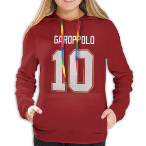 #10 Jimmy Garoppolo Hoodies For Women