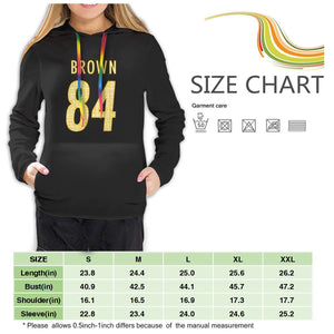 #84 Antonio Brown Hoodies For Women