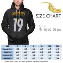 Load image into Gallery viewer, #19 JuJu Smith-Schuster Men&#39;s Long Sleeve Hooded Print Steelers Football Team Pullover Hoodies