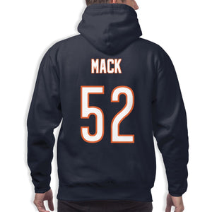 #52 Khalil Mack Hoodies For Men Pullover Sweatshirt