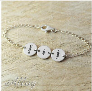 Custom Alloy name bracelet