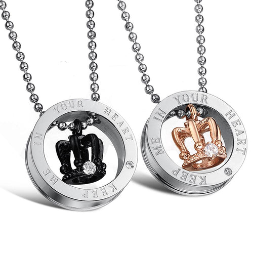 Crown Couple Pendants