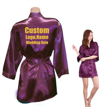 Load image into Gallery viewer, Custom LOGO Short Style Robes