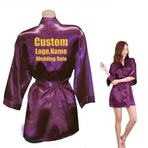 Custom LOGO Short Style Robes