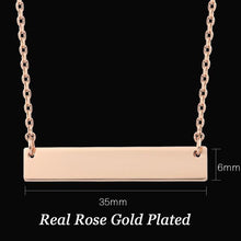 Load image into Gallery viewer, Bar Necklace Nameplate